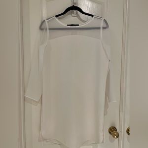 Zara White Dress Size M